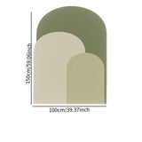 Maxbell Arch Wall Decal Stick and Peel Modern Indoor Party Decoration Arch Wallpaper Green