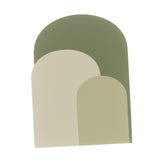 Maxbell Arch Wall Decal Stick and Peel Modern Indoor Party Decoration Arch Wallpaper Green