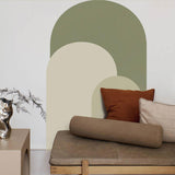 Maxbell Arch Wall Decal Stick and Peel Modern Indoor Party Decoration Arch Wallpaper Green