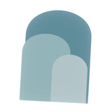 Maxbell Arch Wall Decal Stick and Peel Modern Indoor Party Decoration Arch Wallpaper Blue