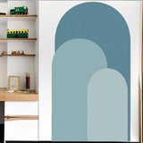 Maxbell Arch Wall Decal Stick and Peel Modern Indoor Party Decoration Arch Wallpaper Blue