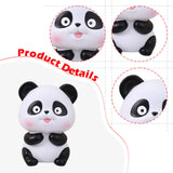 Maxbell Panda Statue Lovely Animal Statue Decorative Cartoon Money Bank for Children put out tongue