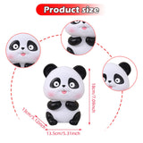 Maxbell Panda Statue Lovely Animal Statue Decorative Cartoon Money Bank for Children put out tongue