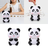 Maxbell Panda Statue Lovely Animal Statue Decorative Cartoon Money Bank for Children put out tongue