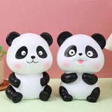 Maxbell Panda Statue Lovely Animal Statue Decorative Cartoon Money Bank for Children put out tongue