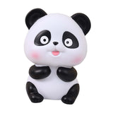 Maxbell Panda Statue Lovely Animal Statue Decorative Cartoon Money Bank for Children put out tongue
