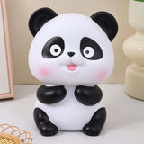 Maxbell Panda Statue Lovely Animal Statue Decorative Cartoon Money Bank for Children put out tongue