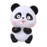 Maxbell Panda Statue Lovely Animal Statue Decorative Cartoon Money Bank for Children put out tongue