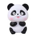 Maxbell Panda Statue Lovely Animal Statue Decorative Cartoon Money Bank for Children put out tongue