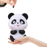 Maxbell Panda Statue Lovely Animal Statue Decorative Cartoon Money Bank for Children put out tongue