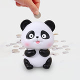 Maxbell Panda Statue Lovely Animal Statue Decorative Cartoon Money Bank for Children put out tongue