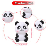 Maxbell Panda Statue Lovely Animal Statue Decorative Cartoon Money Bank for Children smile
