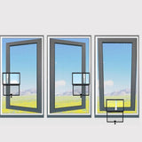Maxbell Window Screen Mesh Home Office with Mount Hardware Tool Magnetic Flap System Style A