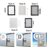 Maxbell Window Screen Mesh Home Office with Mount Hardware Tool Magnetic Flap System Style A