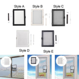 Maxbell Window Screen Mesh Home Office with Mount Hardware Tool Magnetic Flap System Style A