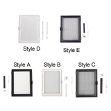 Maxbell Window Screen Mesh Home Office with Mount Hardware Tool Magnetic Flap System Style A
