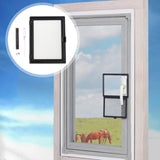 Maxbell Window Screen Mesh Home Office with Mount Hardware Tool Magnetic Flap System Style A