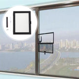 Maxbell Window Screen Mesh Home Office with Mount Hardware Tool Magnetic Flap System Style A
