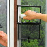 Maxbell Window Screen Mesh Home Office with Mount Hardware Tool Magnetic Flap System Style A