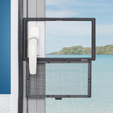 Maxbell Window Screen Mesh Home Office with Mount Hardware Tool Magnetic Flap System Style A