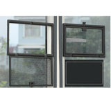 Maxbell Window Screen Mesh Home Office with Mount Hardware Tool Magnetic Flap System Style A
