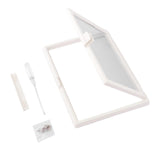 Maxbell Window Screen Mesh Home Office with Mount Hardware Tool Magnetic Flap System Style B