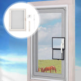 Maxbell Window Screen Mesh Home Office with Mount Hardware Tool Magnetic Flap System Style B
