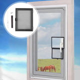 Maxbell Window Screen Mesh Home Office with Mount Hardware Tool Magnetic Flap System Style C