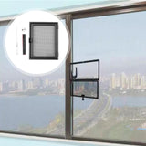 Maxbell Window Screen Mesh Home Office with Mount Hardware Tool Magnetic Flap System Style C