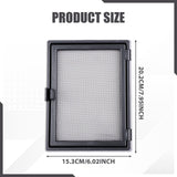 Maxbell Window Screen Mesh Home Office with Mount Hardware Tool Magnetic Flap System Style C