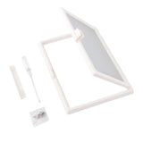 Maxbell Window Screen Mesh Home Office with Mount Hardware Tool Magnetic Flap System Style D