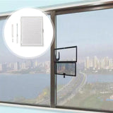 Maxbell Window Screen Mesh Home Office with Mount Hardware Tool Magnetic Flap System Style D
