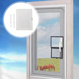 Maxbell Window Screen Mesh Home Office with Mount Hardware Tool Magnetic Flap System Style D