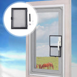 Maxbell Window Screen Mesh Home Office with Mount Hardware Tool Magnetic Flap System Style E