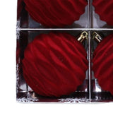 Maxbell 6 Pieces 8cm Christmas Tree Flocking Ball Ornaments Versatile