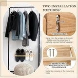 Maxbell 2 Pieces Wall Mounted Shoe Rack Wood Foldable Hanger for Sneaker Slipper Rvs