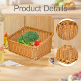 Maxbell Hand Woven Basket Slant Opening Rustic Storage Basket for Restaurant Wedding