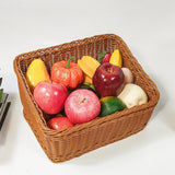 Maxbell Hand Woven Basket Slant Opening Rustic Storage Basket for Restaurant Wedding