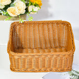 Maxbell Hand Woven Basket Slant Opening Rustic Storage Basket for Restaurant Wedding