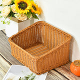 Maxbell Hand Woven Basket Slant Opening Rustic Storage Basket for Restaurant Wedding