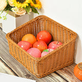 Maxbell Hand Woven Basket Slant Opening Rustic Storage Basket for Restaurant Wedding