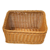 Maxbell Hand Woven Basket Slant Opening Rustic Storage Basket for Restaurant Wedding