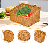 Maxbell Hand Woven Basket Slant Opening Rustic Storage Basket for Restaurant Wedding