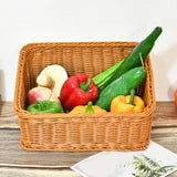 Maxbell Hand Woven Basket Slant Opening Rustic Storage Basket for Restaurant Wedding