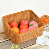 Maxbell Hand Woven Basket Slant Opening Rustic Storage Basket for Restaurant Wedding