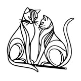 Maxbell Cat Wall Decor Stylish Elegant Creative Artwork for Home Holiday Living Room
