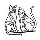 Maxbell Cat Wall Decor Stylish Elegant Creative Artwork for Home Holiday Living Room
