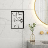 Maxbell Funny Bathroom Wall Art Decor Gift for Family Friends Home Hilarious Display