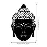 Maxbell Buddha Head Wall Decor Kitchen Yoga Fence Garden Corridor Home Buddhism Sign