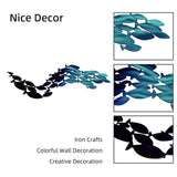 Maxbell Fish Wall Decor Gift Versatile Ornament for Living Room Outdoor Housewarming